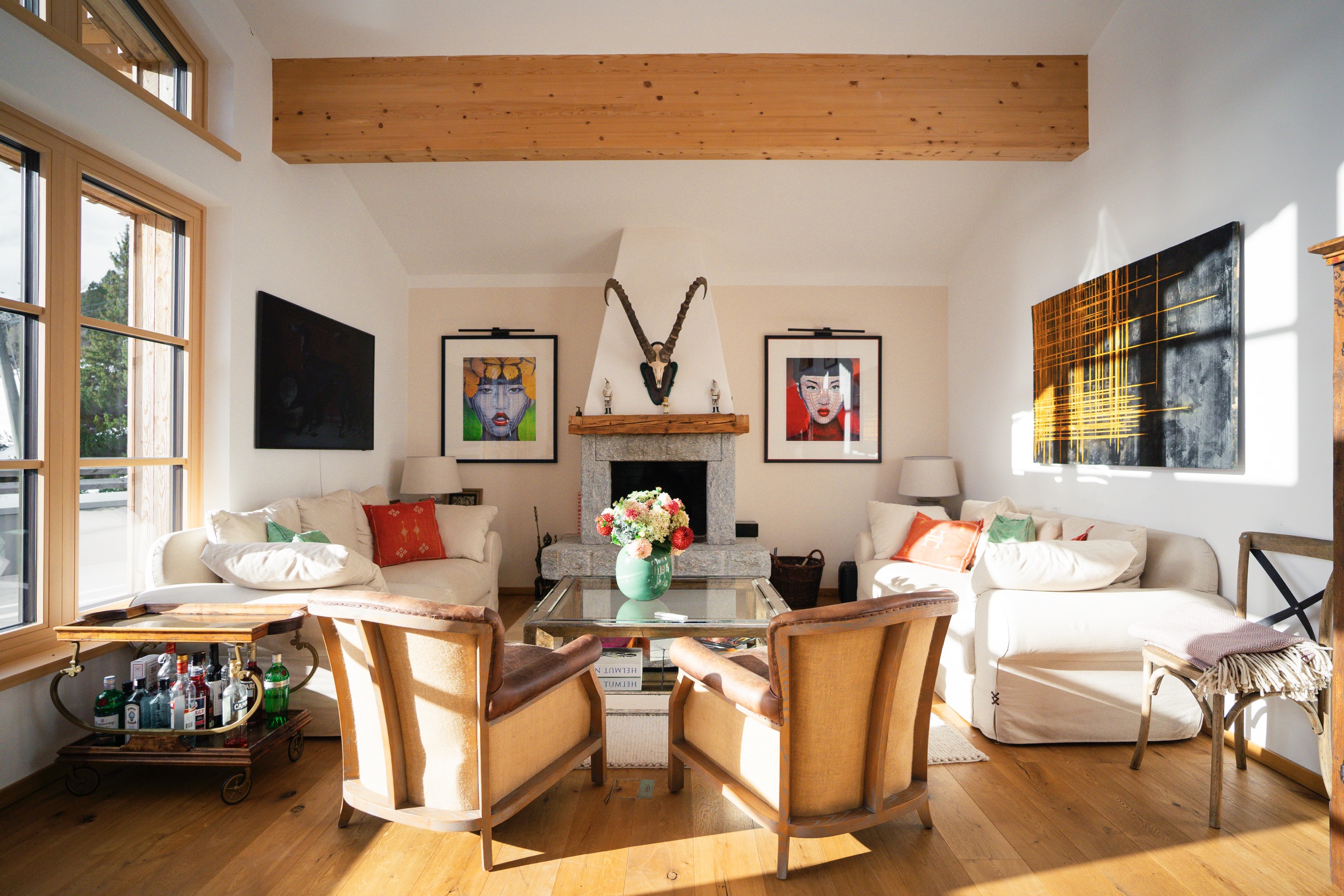 Clary Chalets Wohnzimmer sonne 2025